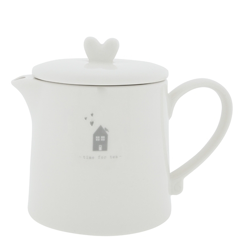 Teekanne *TIME FOR TEA, GREY* Bastion Collections
