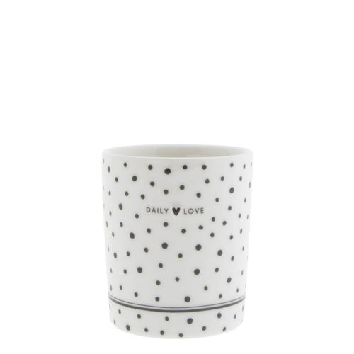 Mug White *DAILY LOVE BLACK* Bastion Collections