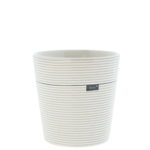 Cup *STRIPES TITANE LOVE* Bastion Collections