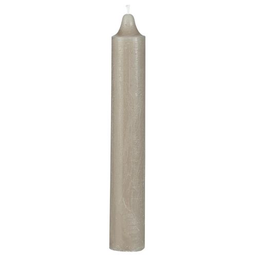 Kerze, Stumpenkerze *GRAUNATUR RUSTIK | H: 25 cm, Ø: 3,8 cm* Ib Laursen