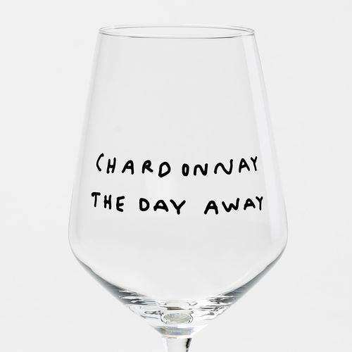 Weinglas *CHARDONNAY THE DAY AWAY* by Johanna Schwarzer x selekkt